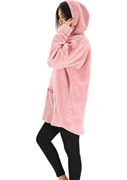 Wellsoft Tek Kişilik Kapşonlu Giyilebilir Tv Battaniyesi Oversize