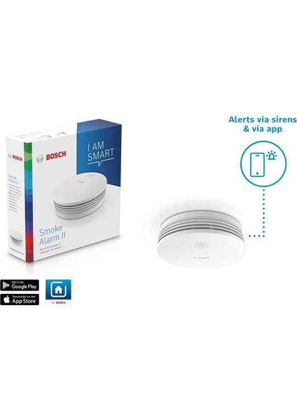 Smart Home Akıllı Duman Sensörü Iı | 2 in 1 Duman + Yangın Güvenliği | Uygulama Bildirimi, Ev Sisteninize Entegrasyon
