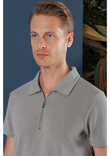 Ts 871 Slim Fit Gri Spor T-Shirt indirimleri