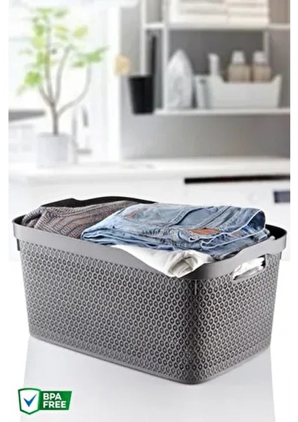Banyo Sepeti 35 lt Kapasite Plastik Malzeme ile Şık ve Fonksiyonel