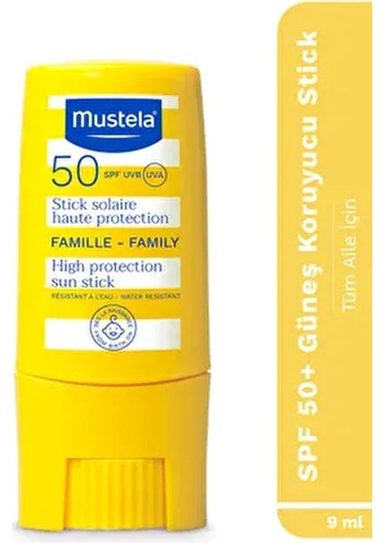 Güneş Koruyucu Stick SPF 50+ Avokado Yağlı 9 ml Tüm Cilt Tipleri İçin Uygun fiyatları