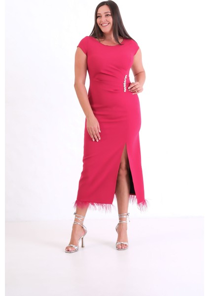 Kadın Bordo Büyük Beden Otrişli Söz Nişan Nikah Abiye Elbise fiyatları