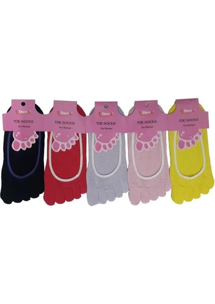 Bayan Parmak Babet 5 Çift Çorap