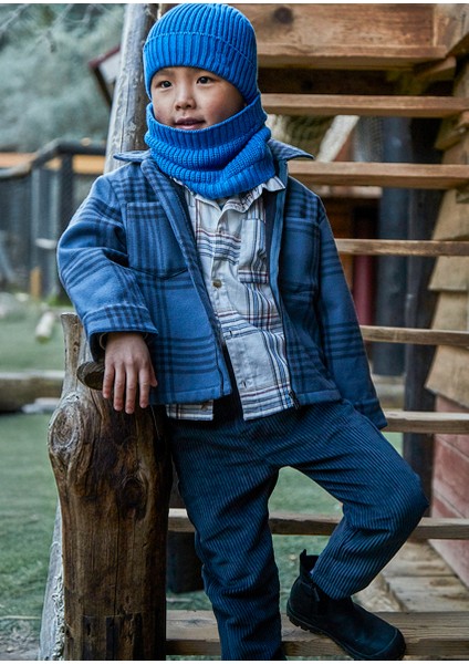 Lacivert Erkek Çocuk Kadife Jogger Pantolon 4568