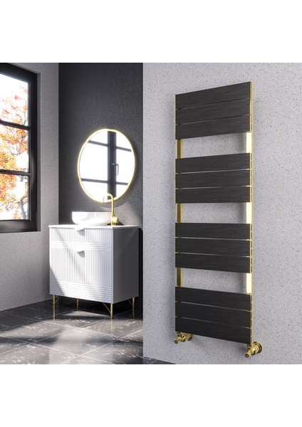 Benoit Plus Alüminyum Dekoratif Havlupan 500X1500 mm 12 Eskitme Mat Pirinç | 1085 W