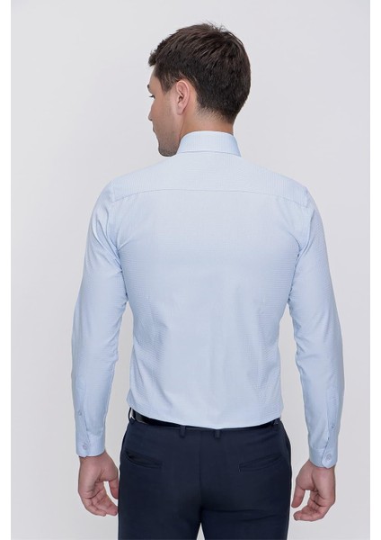 Gk 629 Mavi Klasik Gömlek modelleri