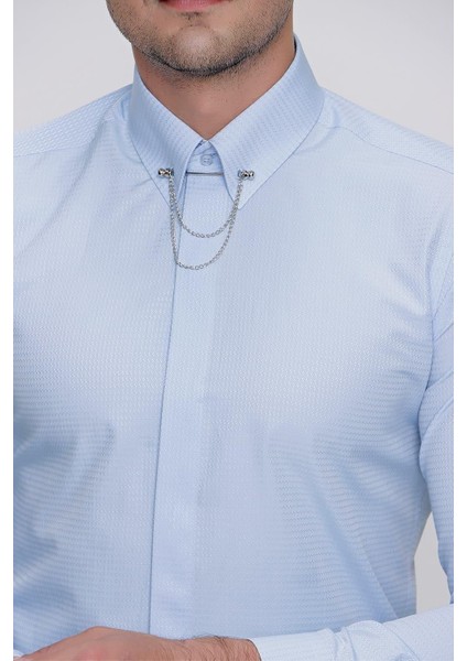 Gk 629 Mavi Klasik Gömlek fırsatları