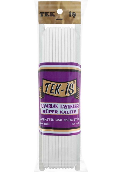 Tek-Iş 40 Telli Yuvarlak Lastik & Paça Lastiği -10MT fırsatları