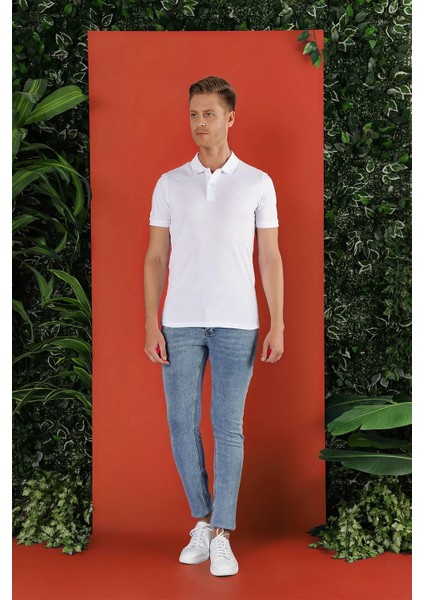 Ts 845 Beyaz Spor T-Shirt