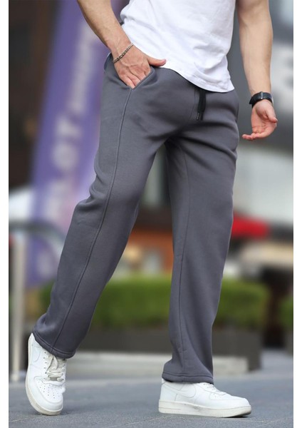 Füme Geniş Kesim Düz Paça Eşofman Altı 6550