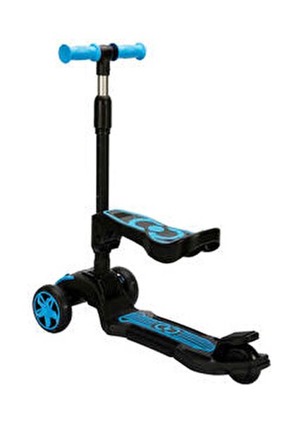 Oturaklı Scooter Işıklı 3 Tekerlekli Combo Scooter 3+ Yaş indirimleri