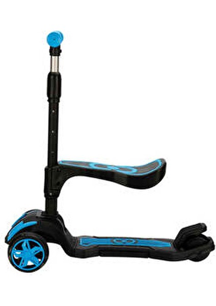 Oturaklı Scooter Işıklı 3 Tekerlekli Combo Scooter 3+ Yaş