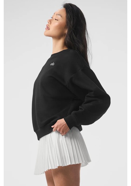 Bisiklet Yaka Uzun Kollu Basic Triko Kumaş Sweatshirt modelleri