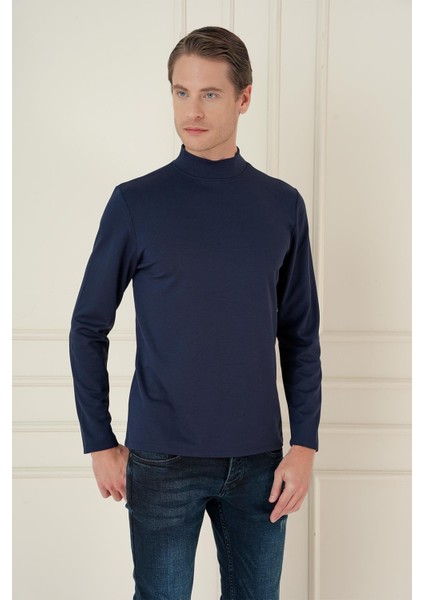 Ts 894 Slim Fit Lacivert Spor T-Shirt modelleri
