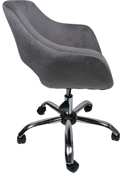 Krom Metal Ayaklı | Ofis, Çocuk Odası, Çalışma Sandalyesi (Ayarlanabilir) Baby Face Kumaş Monaco modelleri
