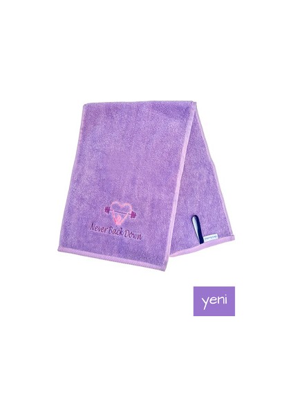 Nakışlı Sporcu Havlusu Pamuklu, Anti Bakteriyel, Ter Emici Fitness Plates Boks Tenis Spor Havlusu