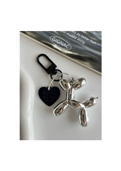 Balon Köpek Figürlü Charm ve Anahtarlık Kadınlar İçin Beyaz Renkli Aksesuar fırsatları