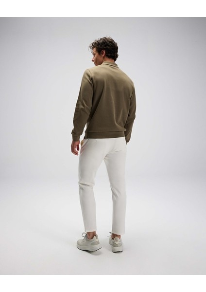 EM602-KH Erkek Haki Yarım Fermuarlı Polo Sweat fırsatları