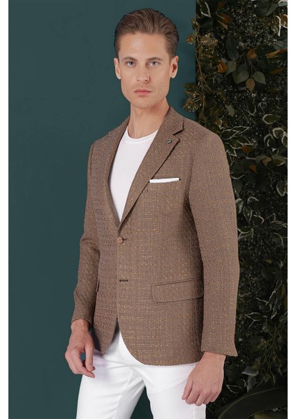 C 660 Slim Fit Bej Spor Ceket modelleri