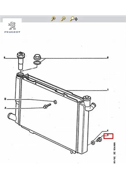 Radyatör Kapaği Peugeot 1306.66