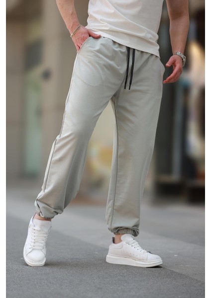 Mint Yeşili Rahat Kesim Paçası Lastikli Erkek Eşofman Altı E6573 fiyatları