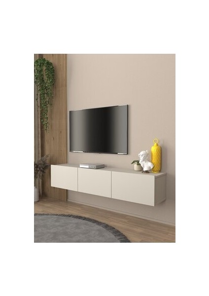 Pergamon Tv Ünitesi & Sehpası 150 cm Kumtaşı