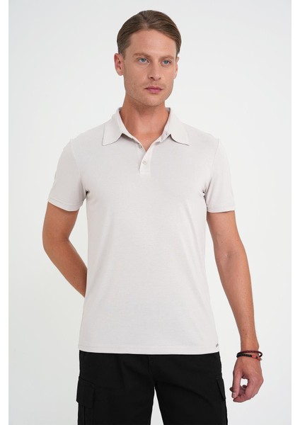 Comfort Fit Polo Yaka Modal Karışım Kısa Kol Casual Taş Tişört Ts 903 fiyatları