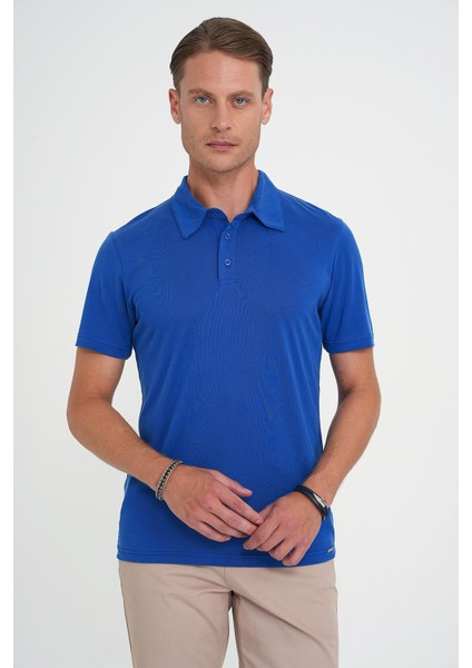 Comfort Fit Polo Yaka Modal Karışım Kısa Kol Casual Koyu Mavi Tişört Ts 903 fiyatları