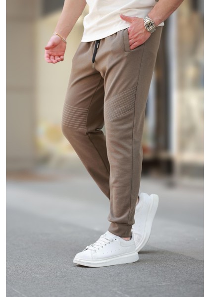 Kahverengi Manşetli Erkek Eşofman Altı E6570 fiyatları