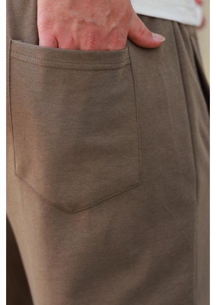 Kahverengi Manşetli Erkek Eşofman Altı E6570 modelleri