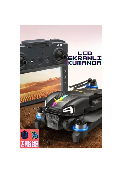 C28S Çift Kamera 4K Hd Kamera LCD Kumandalı 20DK Uçuş 1000M Mesafe Katlanır Drone fiyatları