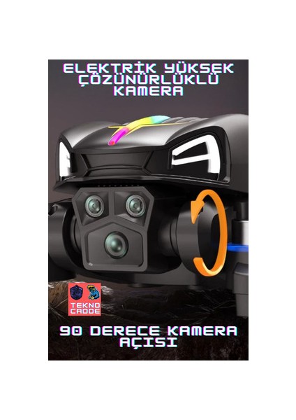 C28S Çift Kamera 4K Hd Kamera LCD Kumandalı 20DK Uçuş 1000M Mesafe Katlanır Drone modelleri