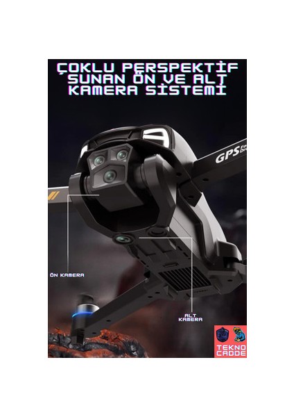 C28S Çift Kamera 4K Hd Kamera LCD Kumandalı 20DK Uçuş 1000M Mesafe Katlanır Drone fırsatları