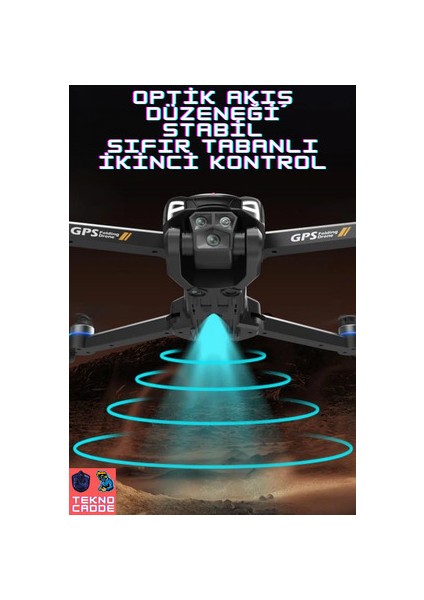 C28S Çift Kamera 4K Hd Kamera LCD Kumandalı 20DK Uçuş 1000M Mesafe Katlanır Drone