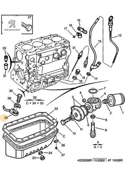 Yağ Püskürtme Memesi Peugeot 1165.25