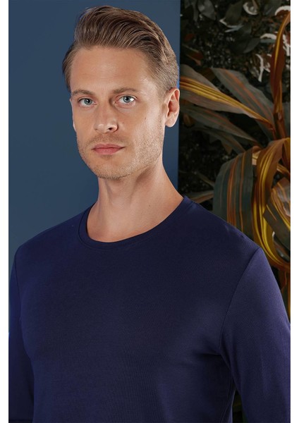 Ts 870 Slim Fit Lacivert Spor T-Shirt indirimleri