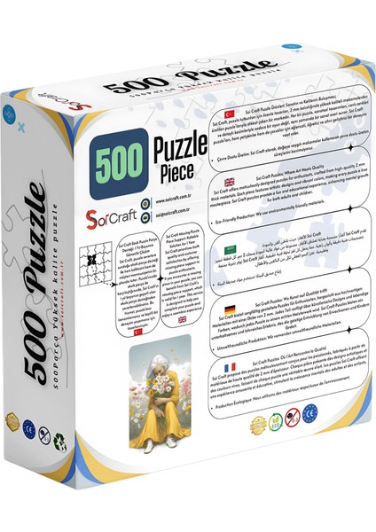 500 Parça Puzzle Umudun Renkleri Çiçeklerin Dili fiyatları