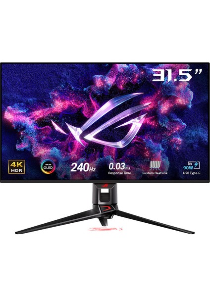 Rog Swift PG32UCDMZ 31.5 Qd-Oled 3840X2160 0.03MS 240Hz 240Hz Dp HDMI Usb-C USB Vesa 3yıl 99% Dcı-P3, Eyecare, Flıcker-Free,dusuk Mavı Isık, Yükseklik Ayarı PD90 W Monitör indirimleri