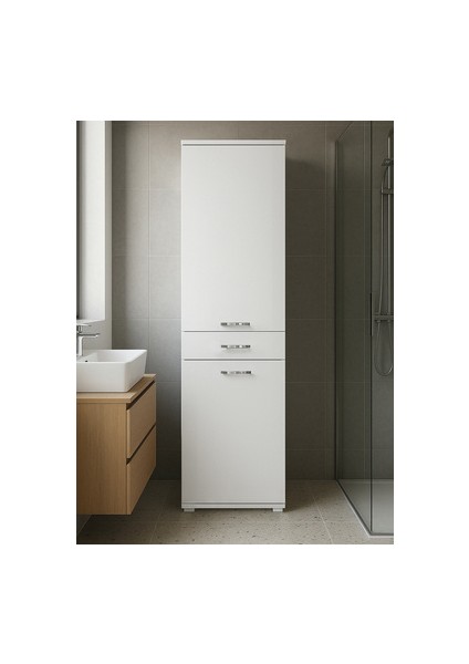 Ayris Çok Amaçlı Dolap Kiler Dolabı Mutfak Banyo Dolabı Beyaz fiyatları