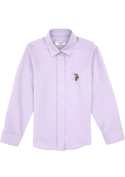 Kız Çocuk Lila Gömlek Basic 50317629-VR245