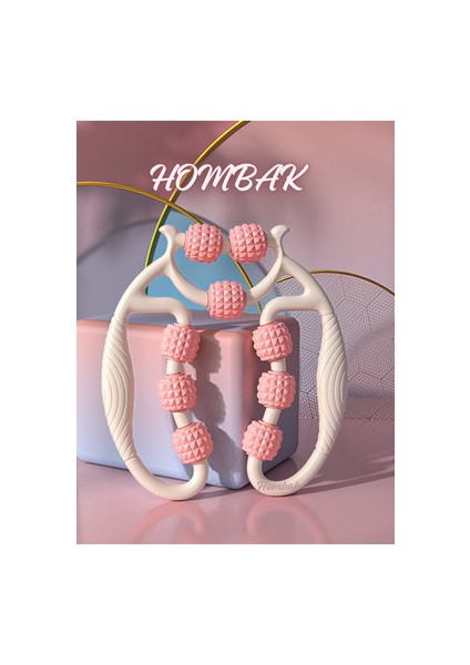 Kas Gevşetici Masaj Aleti 9 Tekerlekli Ayarlanabilir Lenf Drenaj Rulosu Bacak Kol Selülit modelleri