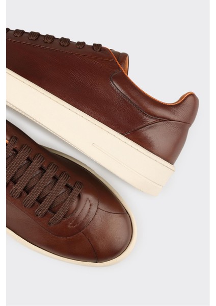 Kahve Deri Erkek Spor Ayakkabı indirimleri