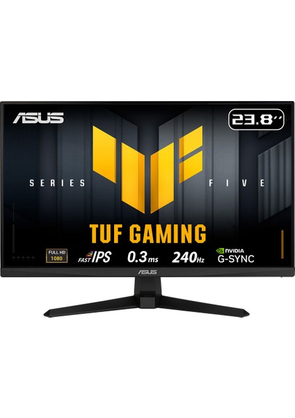 Tuf Gamıng VG249QM5A 23.8 Fast IPS 1920X1080 0.3ms 240Hz 240Hz Dp HDMI Hoparlör Vesa 3yıl 99% Srgb, Gaming Aı, Elmb Monitör