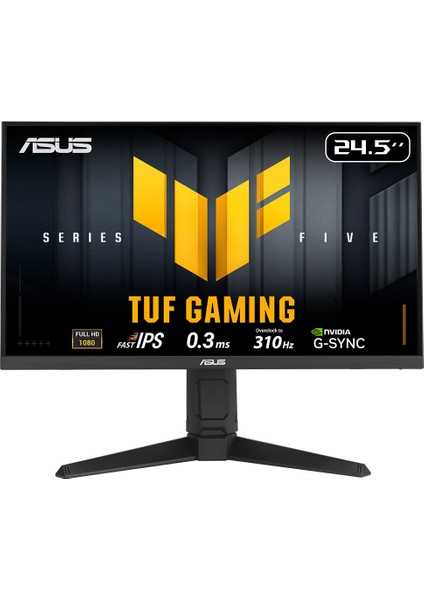Tuf Gamıng VG259QMRL5A 24.5 Fast IPS 1920X1080 0.3ms 310Hz 400CD Dp HDMI Hoparlör Vesa 3yıl Elmb Sync, 99% Srgb, Gaming Aı , Yükseklik Ayarlı Monitör