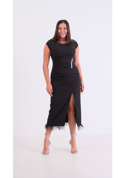 Kadın Siyah Büyük Beden Otrişli Söz Nişan Nikah Abiye Elbise fiyatları