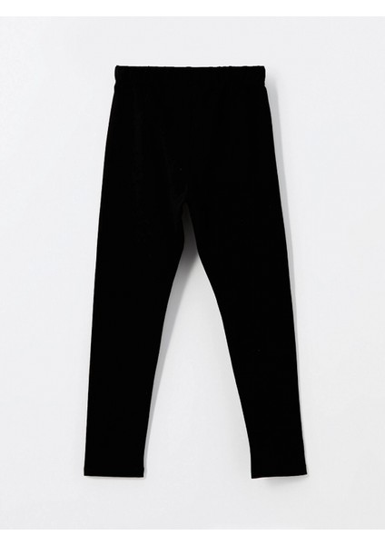 Lcw Kids Siyah Beli Lastikli Basic Kız Çocuk Tayt modelleri