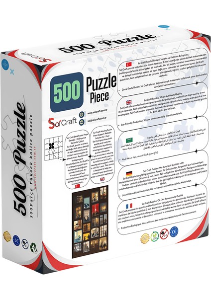500 Parça Puzzle Şehirde Bir Akşam Insanların Dünyaları fiyatları