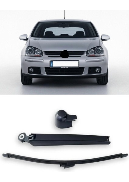 Volkswagen Golf 5 Mk5 2004-2008 Arka Cam Silecek Kolu ve Süpürgesi Kapak Takım 6Q6955707C