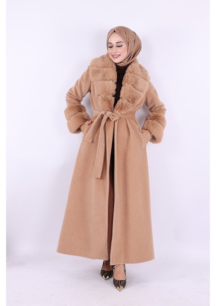 Yaka Kürk Detay Kaban 70029 Vizon fiyatları