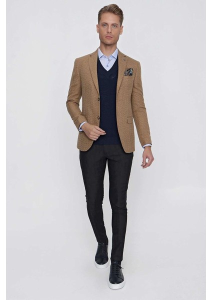 C 628 Slim Fit Safran Spor Ceket fiyatları